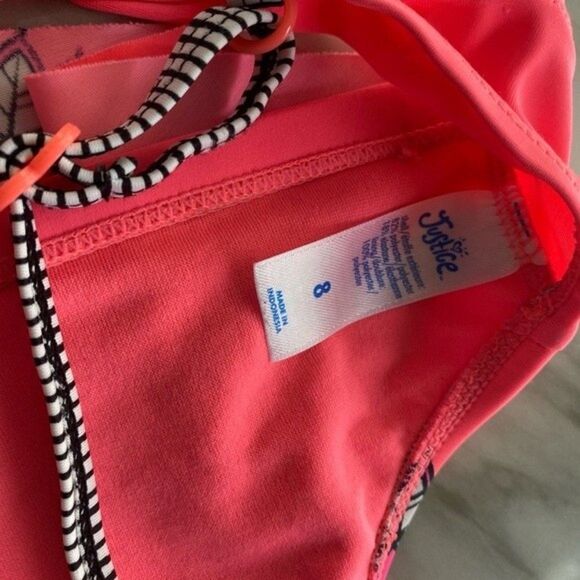 Girls Swim Bundle – 2 Tops + 1 Bottom – Wonder Nation & Justice – Size 7/8–8 - Picture 4 of 14